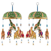 Single Chhatri Hathi Door Hanging For Home Decoration MOQ -12 pcs